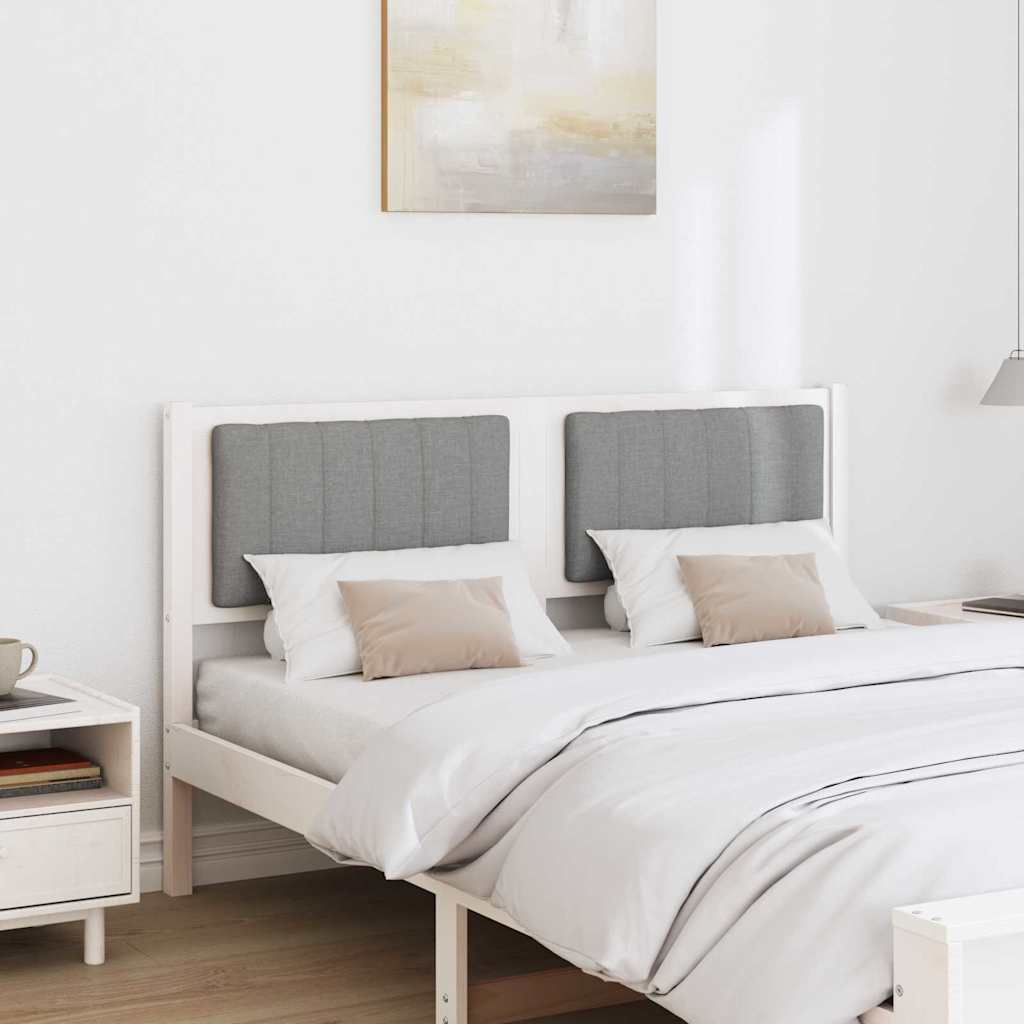 Cabeceira estofada com cabeceira Branco 75 cm