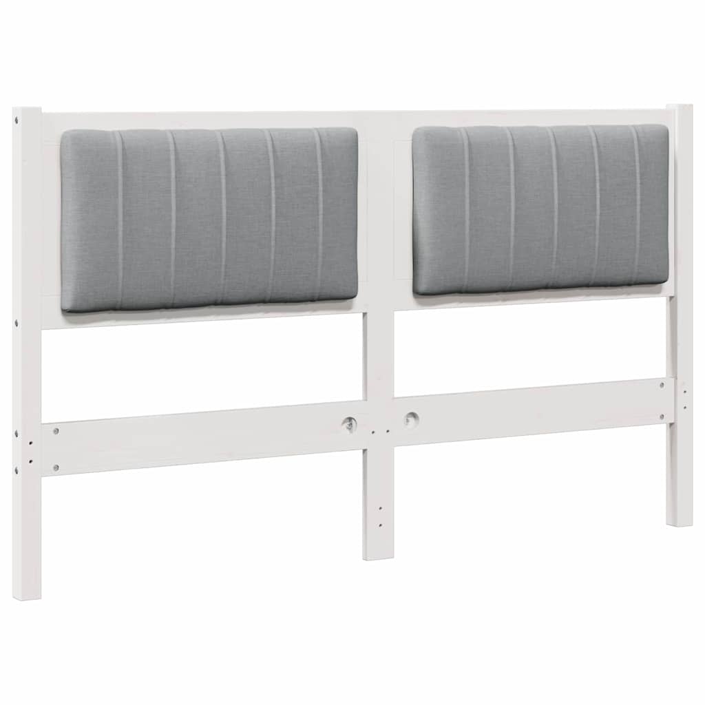 Cabeceira estofada com cabeceira Branco 75 cm