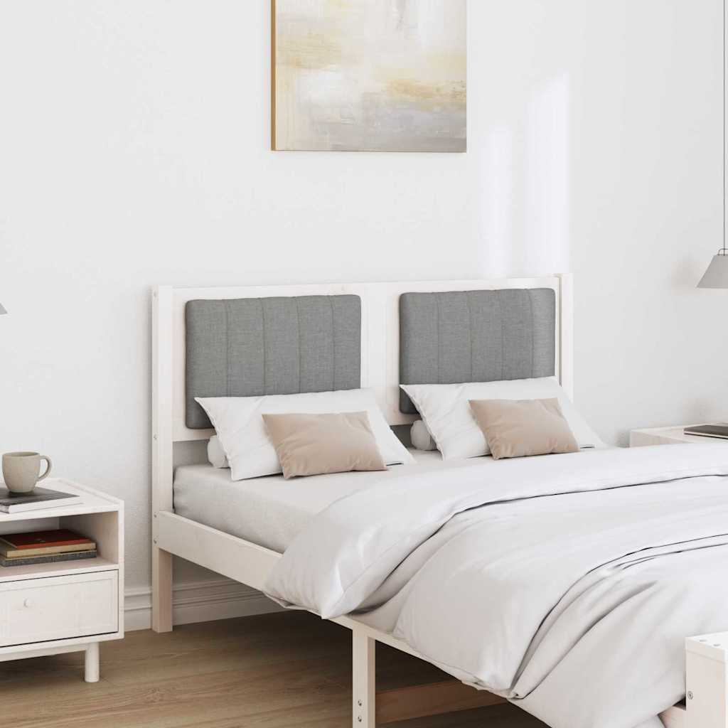 Cabeceira estofada com cabeceira Branco 75 cm