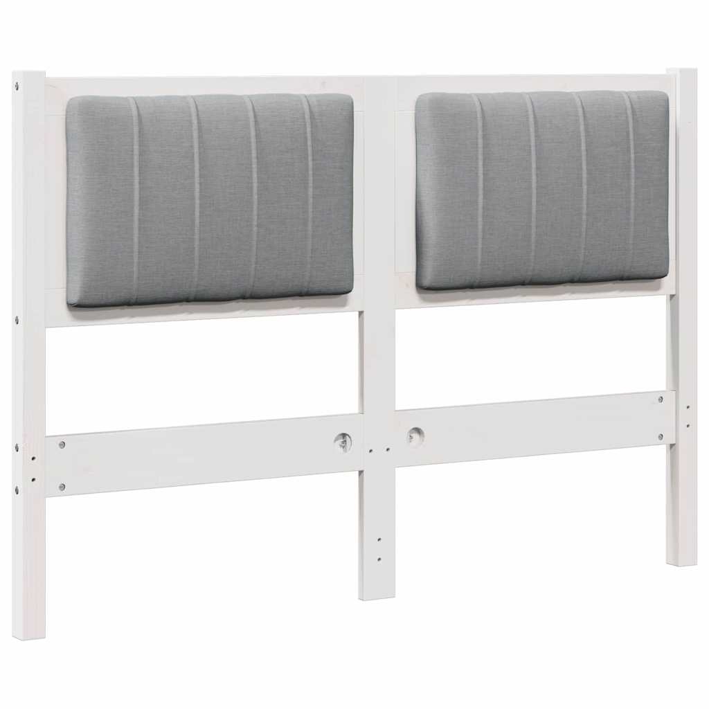 Cabeceira estofada com cabeceira Branco 75 cm