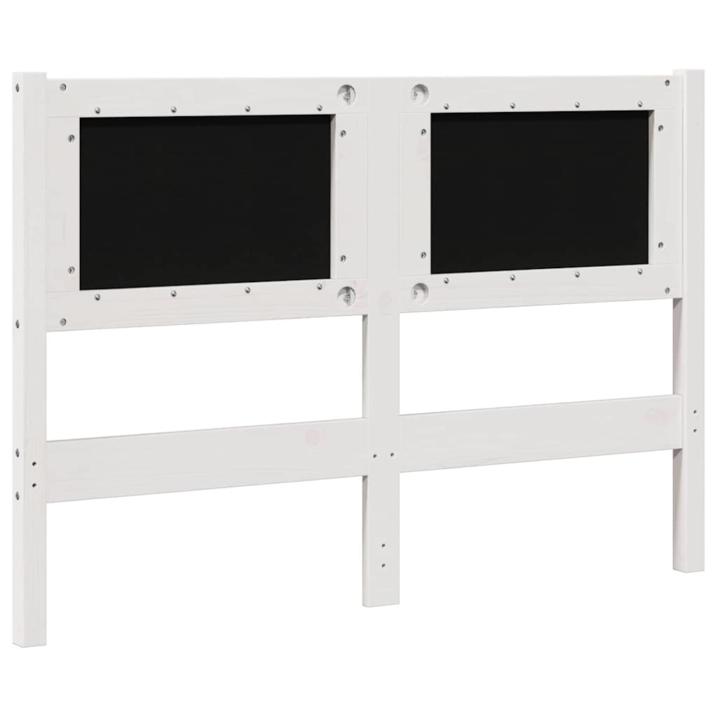 Cabeceira estofada com cabeceira Branco 75 cm