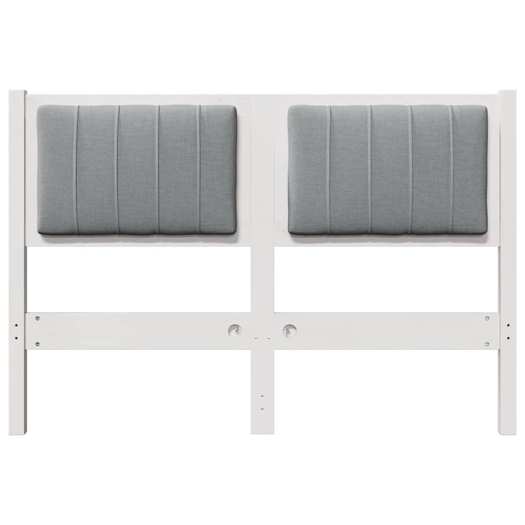 Cabeceira estofada com cabeceira Branco 75 cm