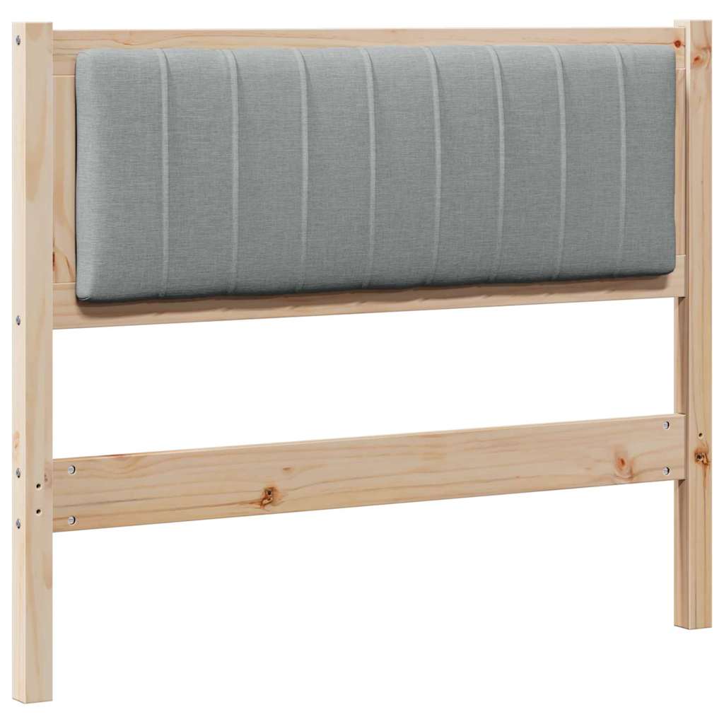 Cabeceira estofada com cabeceira Branco 75 cm