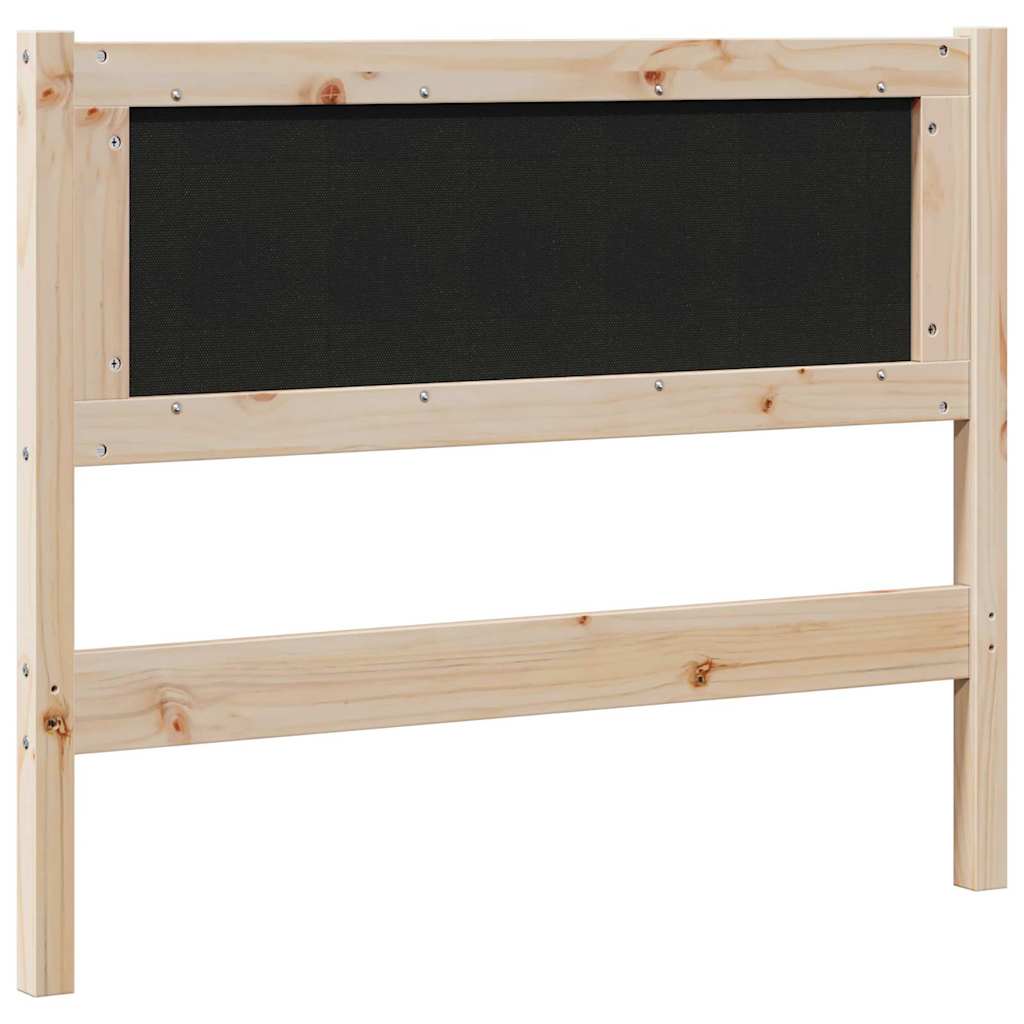 Cabeceira estofada com cabeceira Branco 75 cm