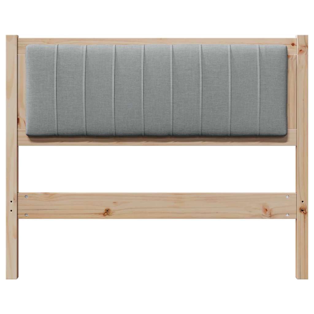 Cabeceira estofada com cabeceira Branco 75 cm