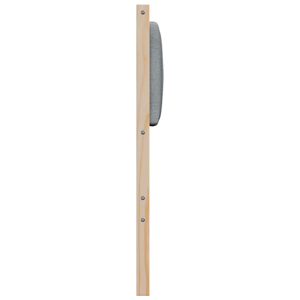 Cabeceira estofada com cabeceira Branco 75 cm