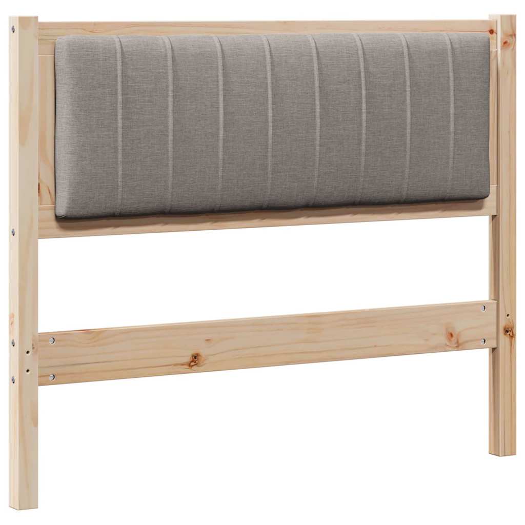 Cabeceira estofada com cabeceira Branco 75 cm