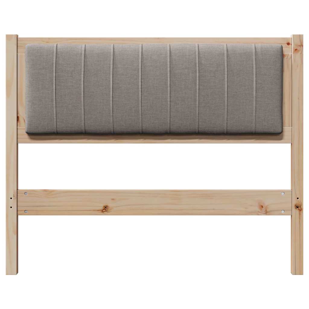 Cabeceira estofada com cabeceira Branco 75 cm