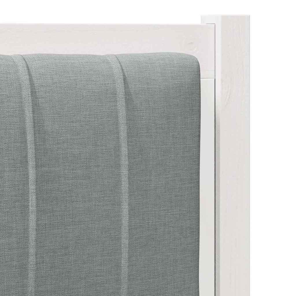Cabeceira estofada com cabeceira Branco 75 cm