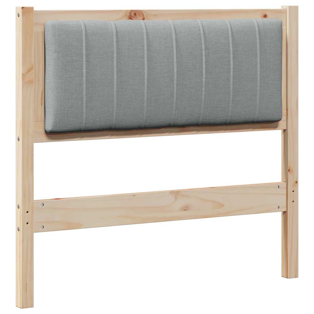 Cabeceira estofada com cabeceira Branco 75 cm