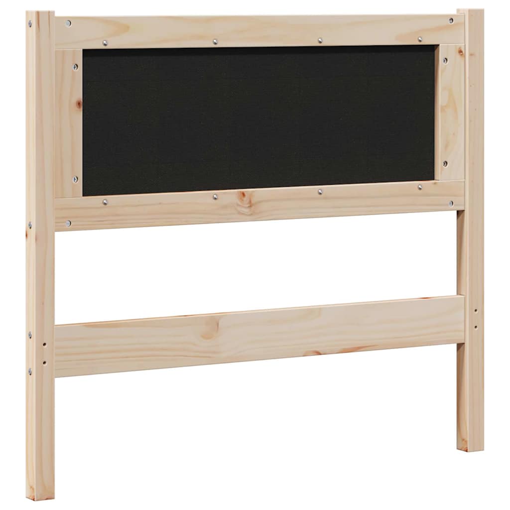Cabeceira estofada com cabeceira Branco 75 cm