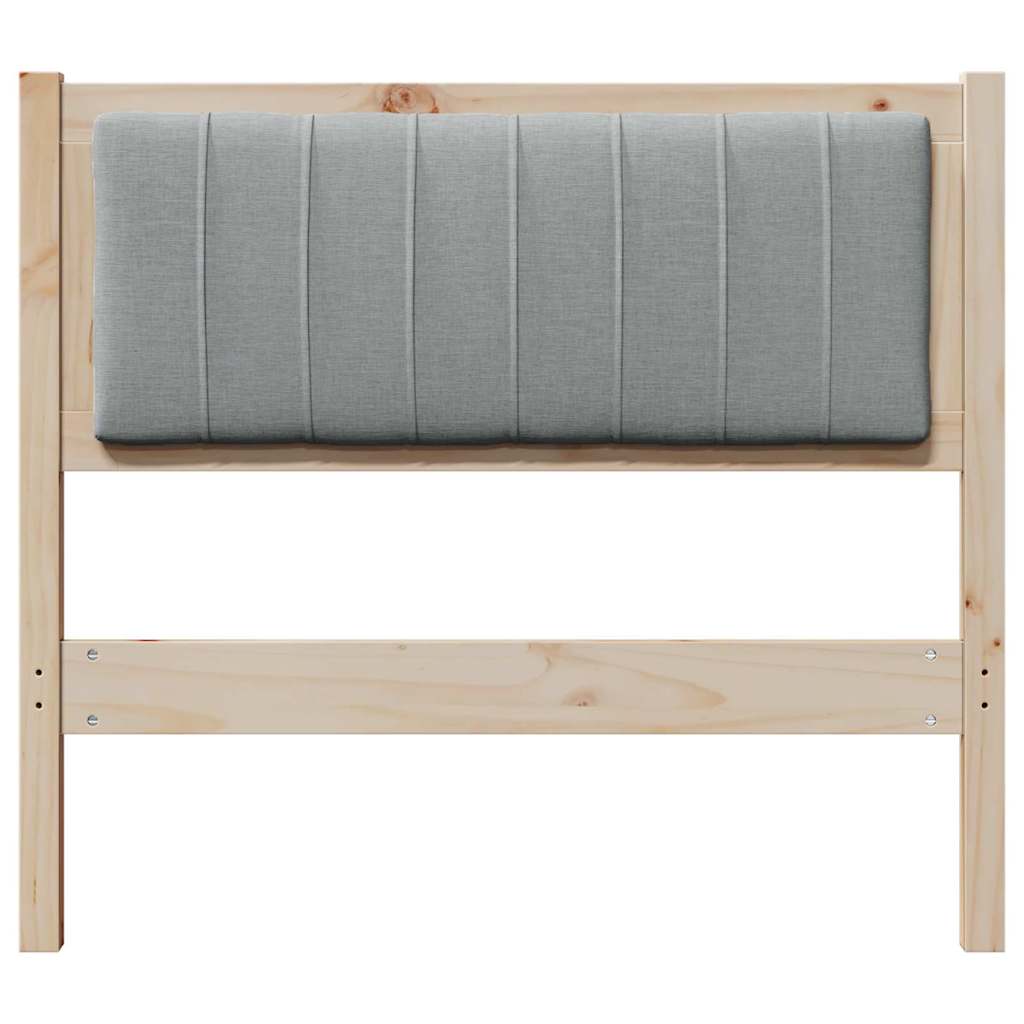 Cabeceira estofada com cabeceira Branco 75 cm