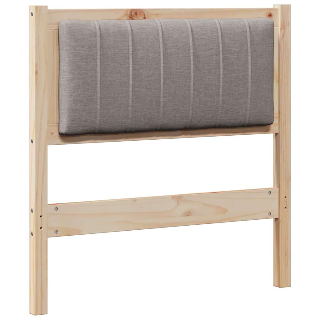 Cabeceira estofada com cabeceira Branco 75 cm