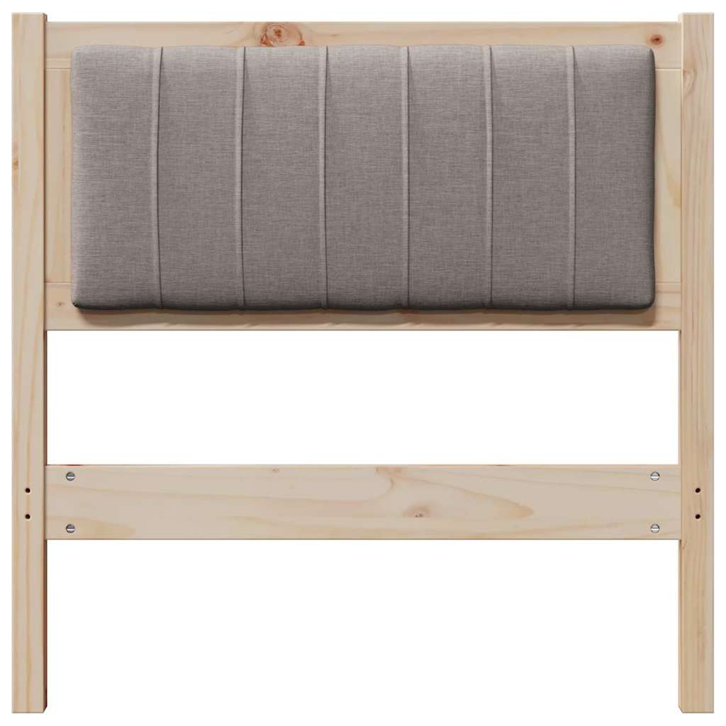 Cabeceira estofada com cabeceira Branco 75 cm