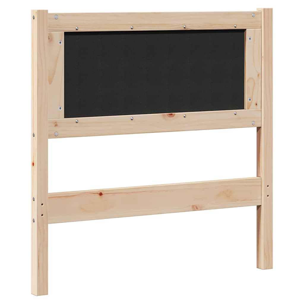 Cabeceira estofada com cabeceira Branco 75 cm