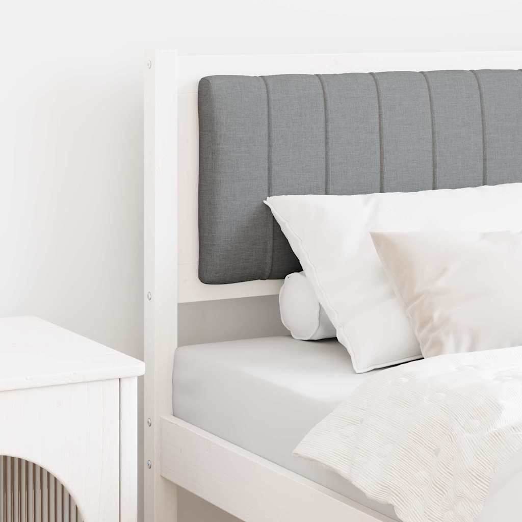 Cabeceira estofada com cabeceira Branco 75 cm