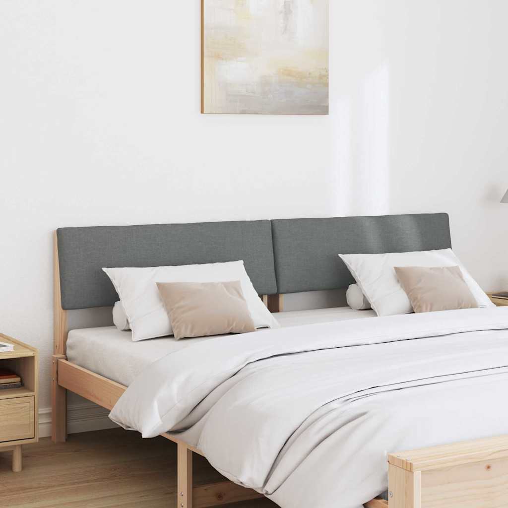 Cabeceira estofada Cinzento-claro 75 cm