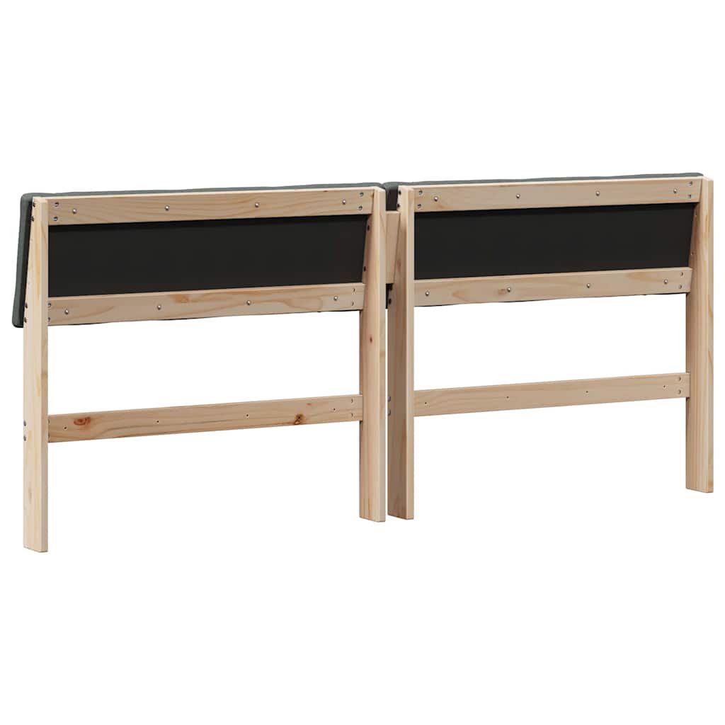 Cabeceira estofada Cinzento-claro 75 cm