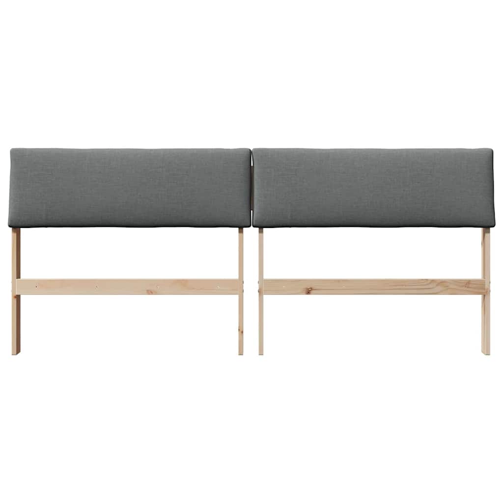 Cabeceira estofada Cinzento-claro 75 cm