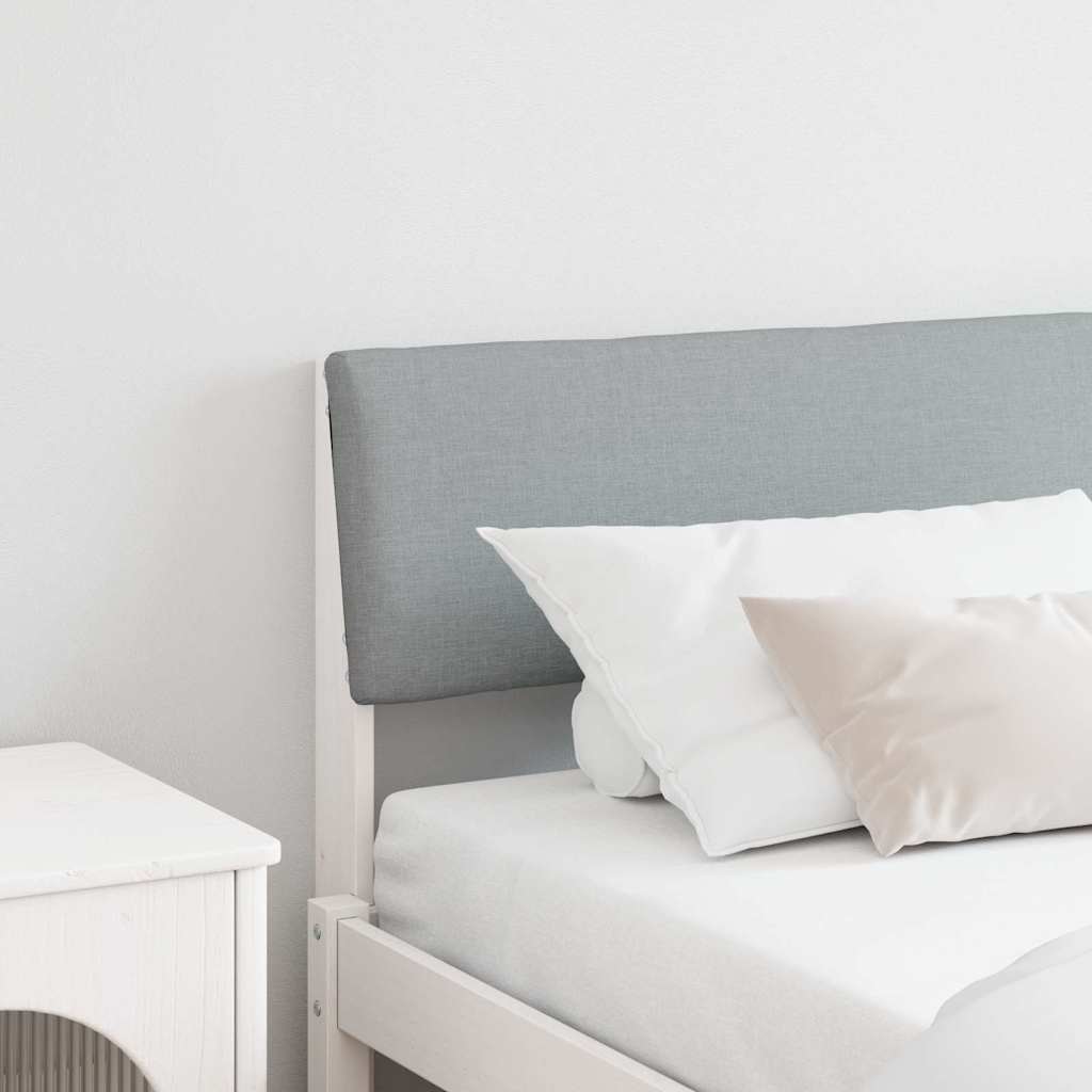 Cabeceira estofada Cinzento-claro 75 cm
