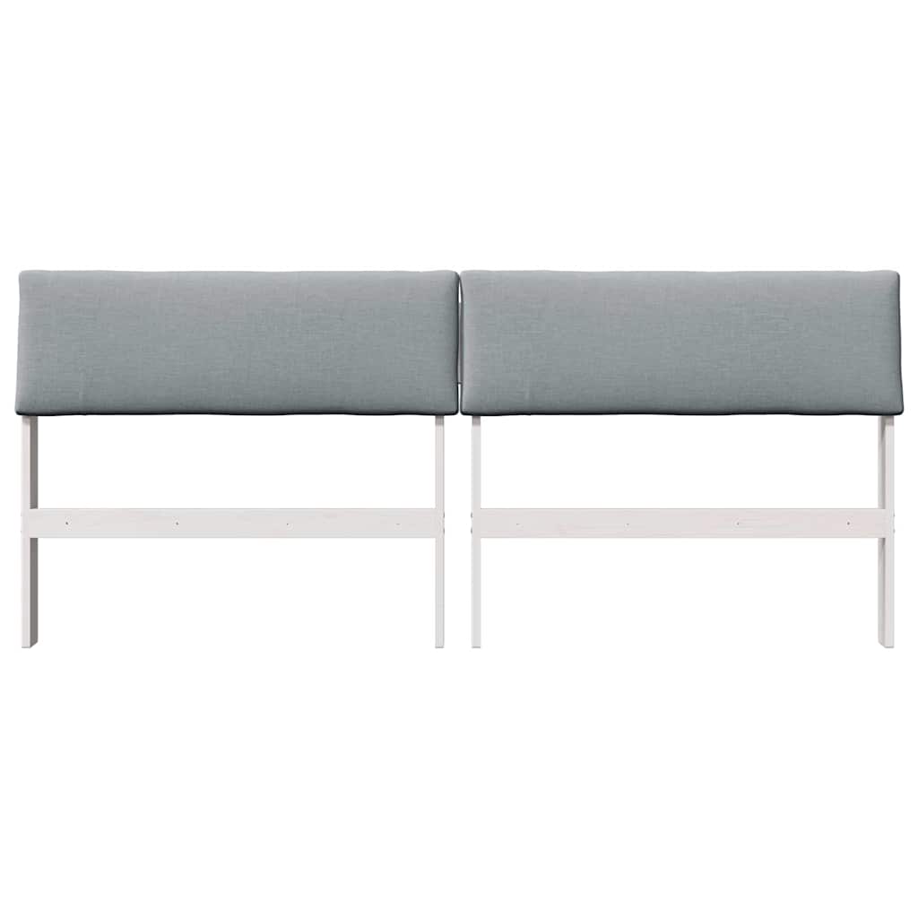 Cabeceira estofada Cinzento-claro 75 cm