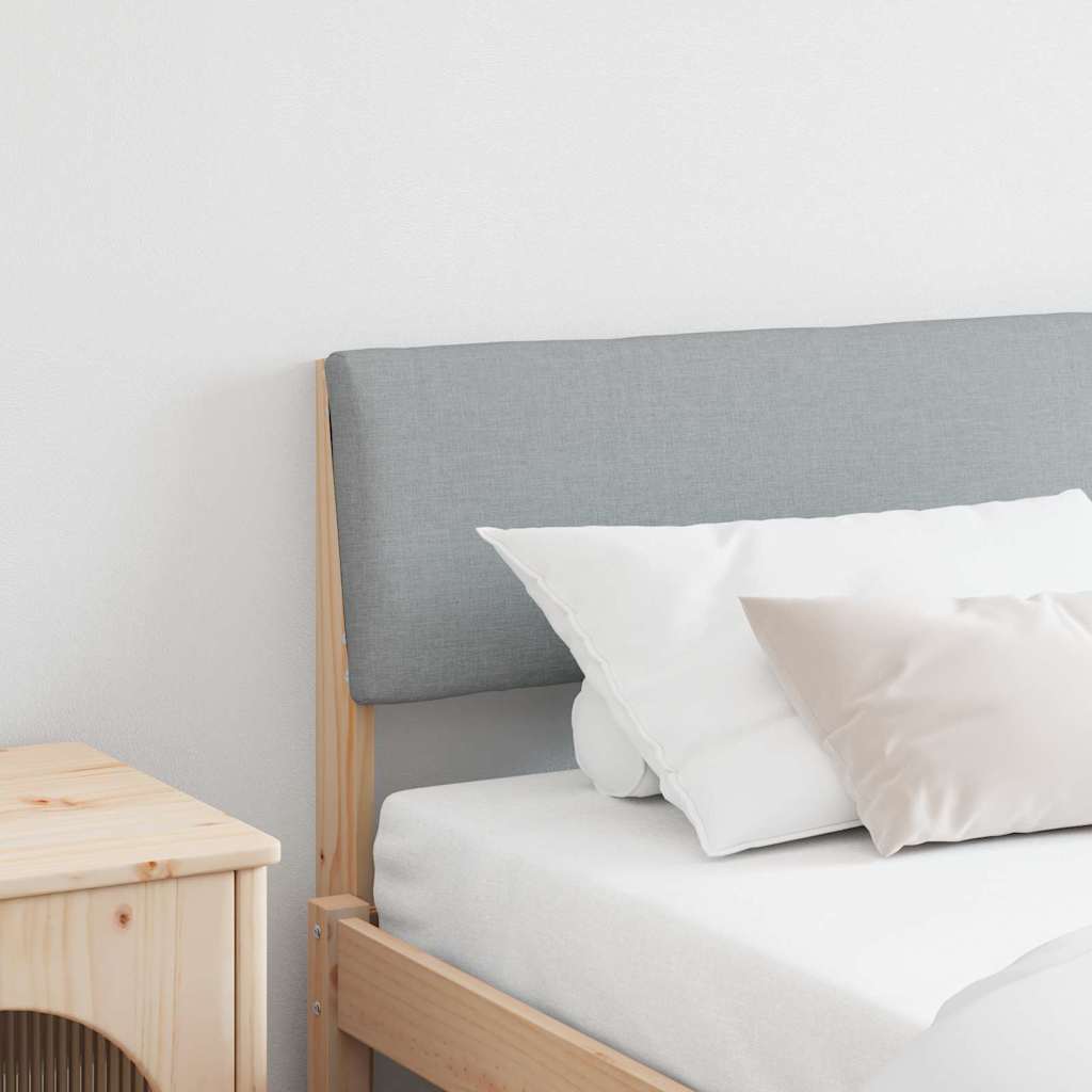 Cabeceira estofada Cinzento-claro 75 cm