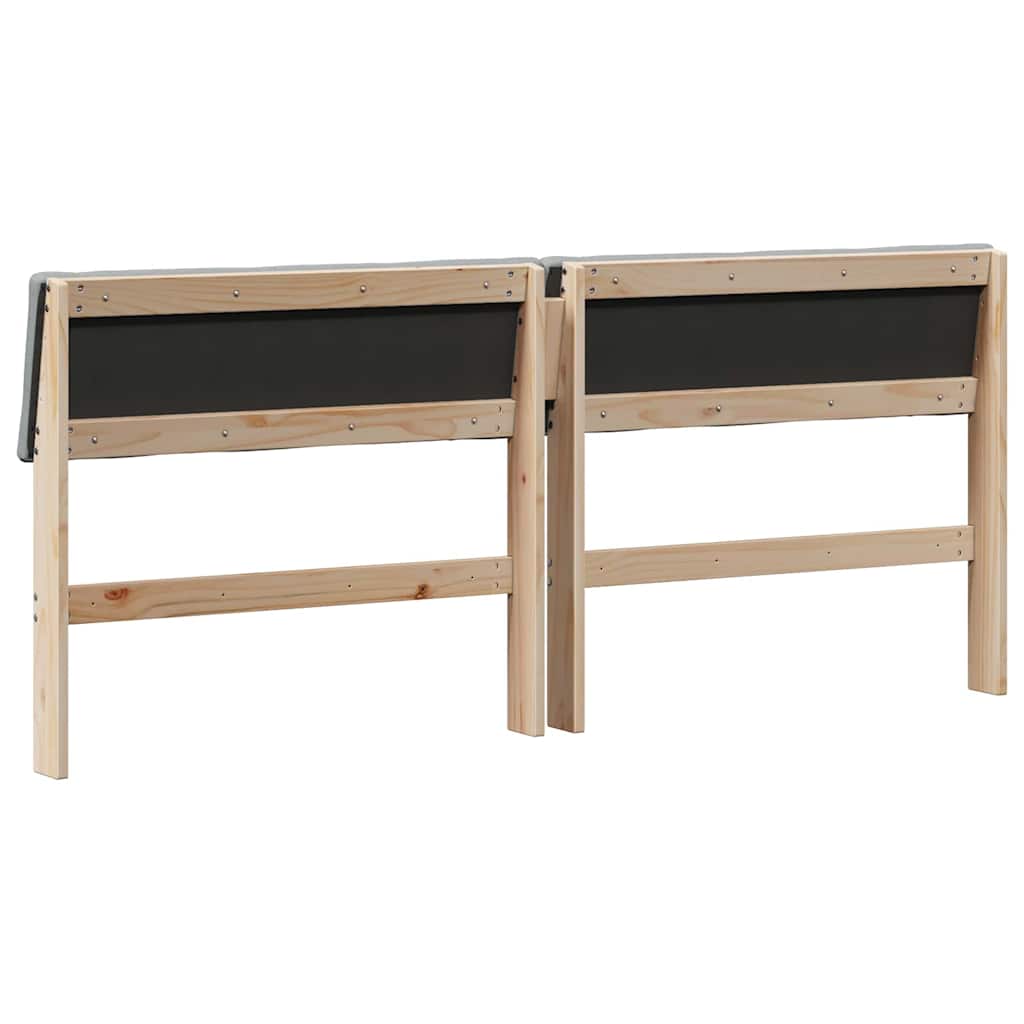 Cabeceira estofada Cinzento-claro 75 cm