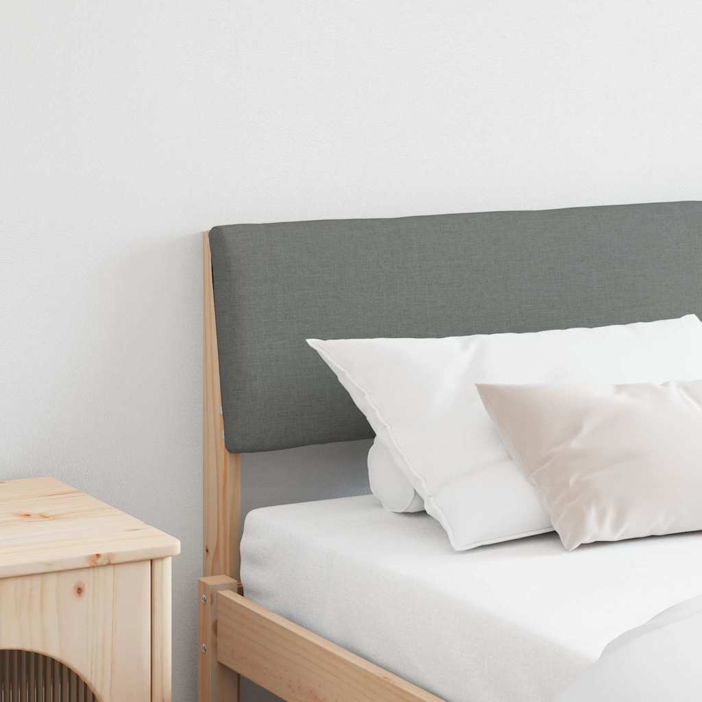 Cabeceira estofada Cinzento-claro 75 cm