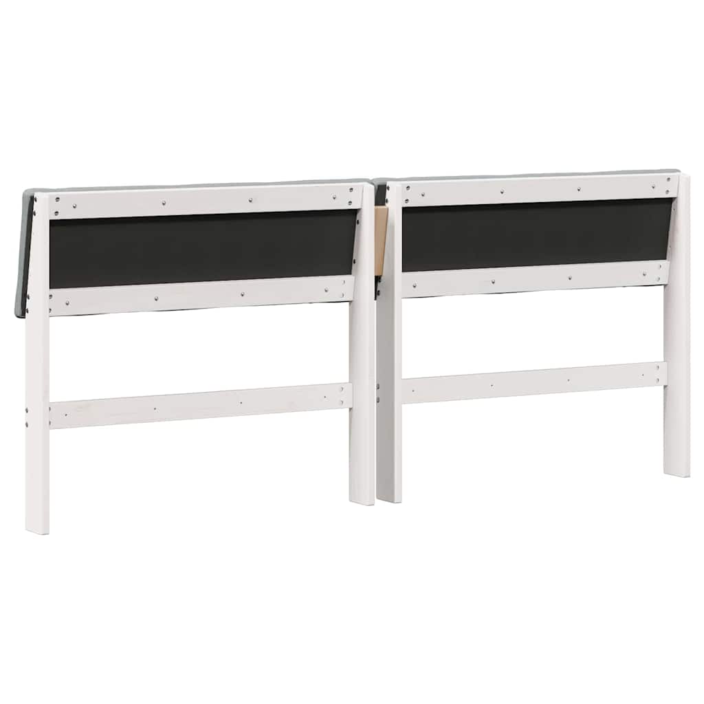 Cabeceira estofada Cinzento-claro 75 cm