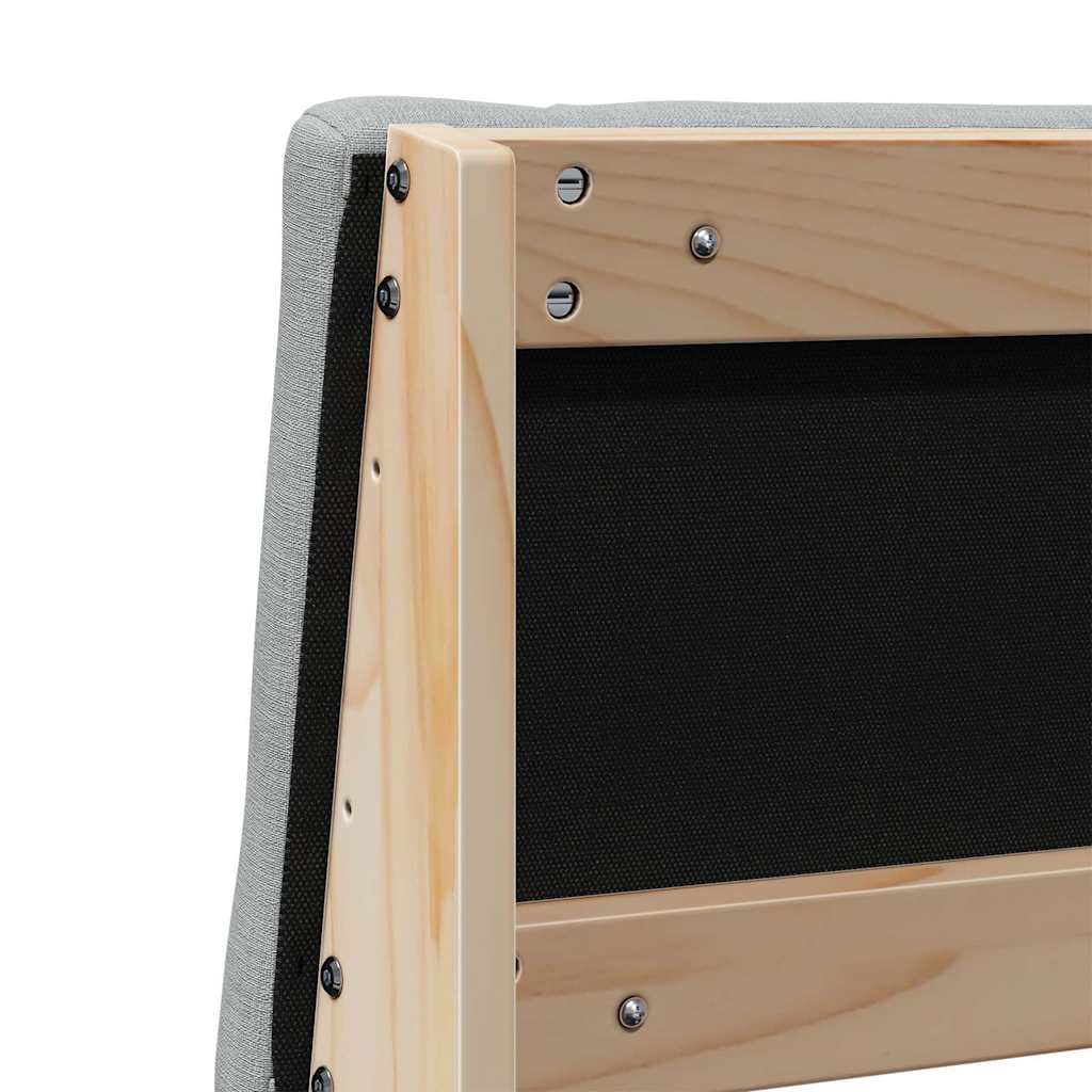 Cabeceira estofada Cinzento-claro 75 cm