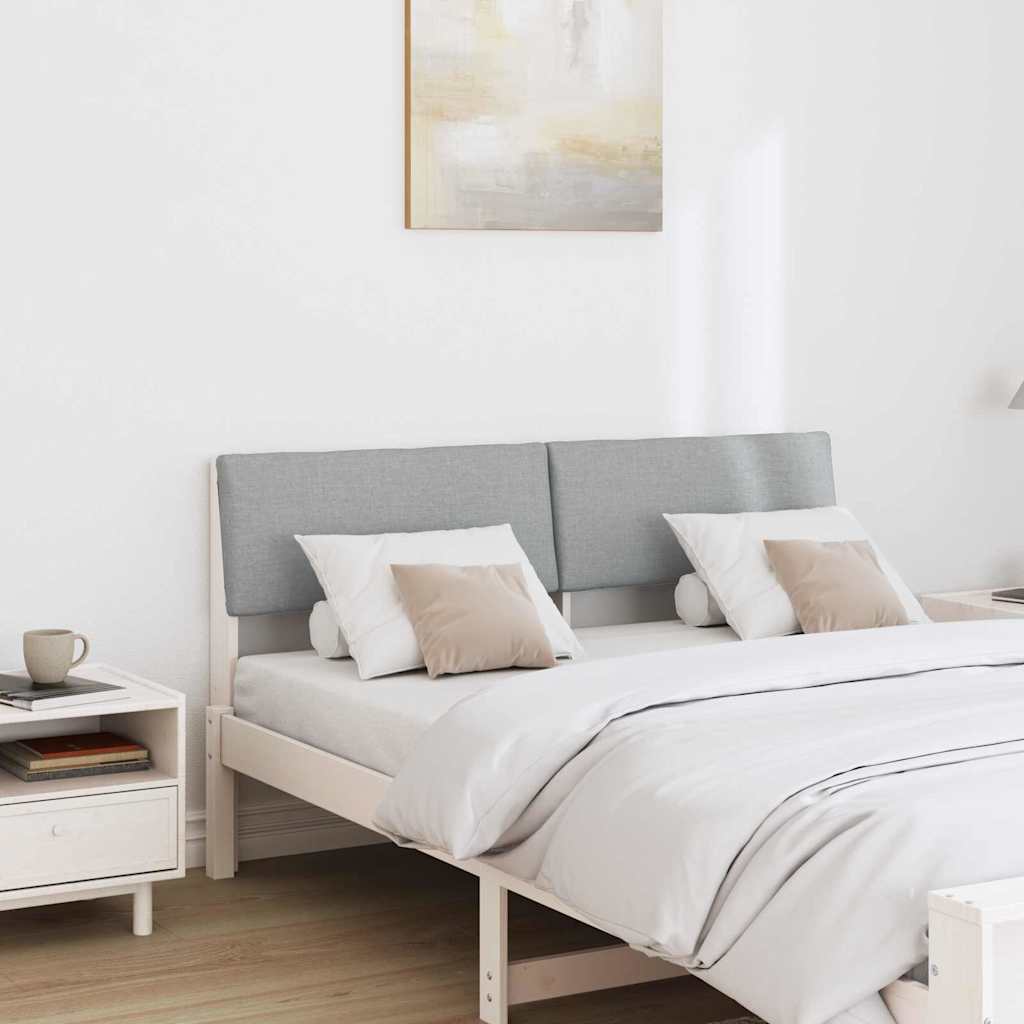 Cabeceira estofada Cinzento-claro 75 cm