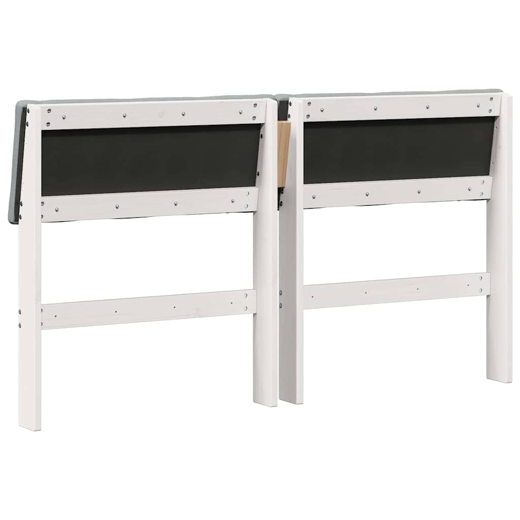 Cabeceira estofada Cinzento-claro 75 cm