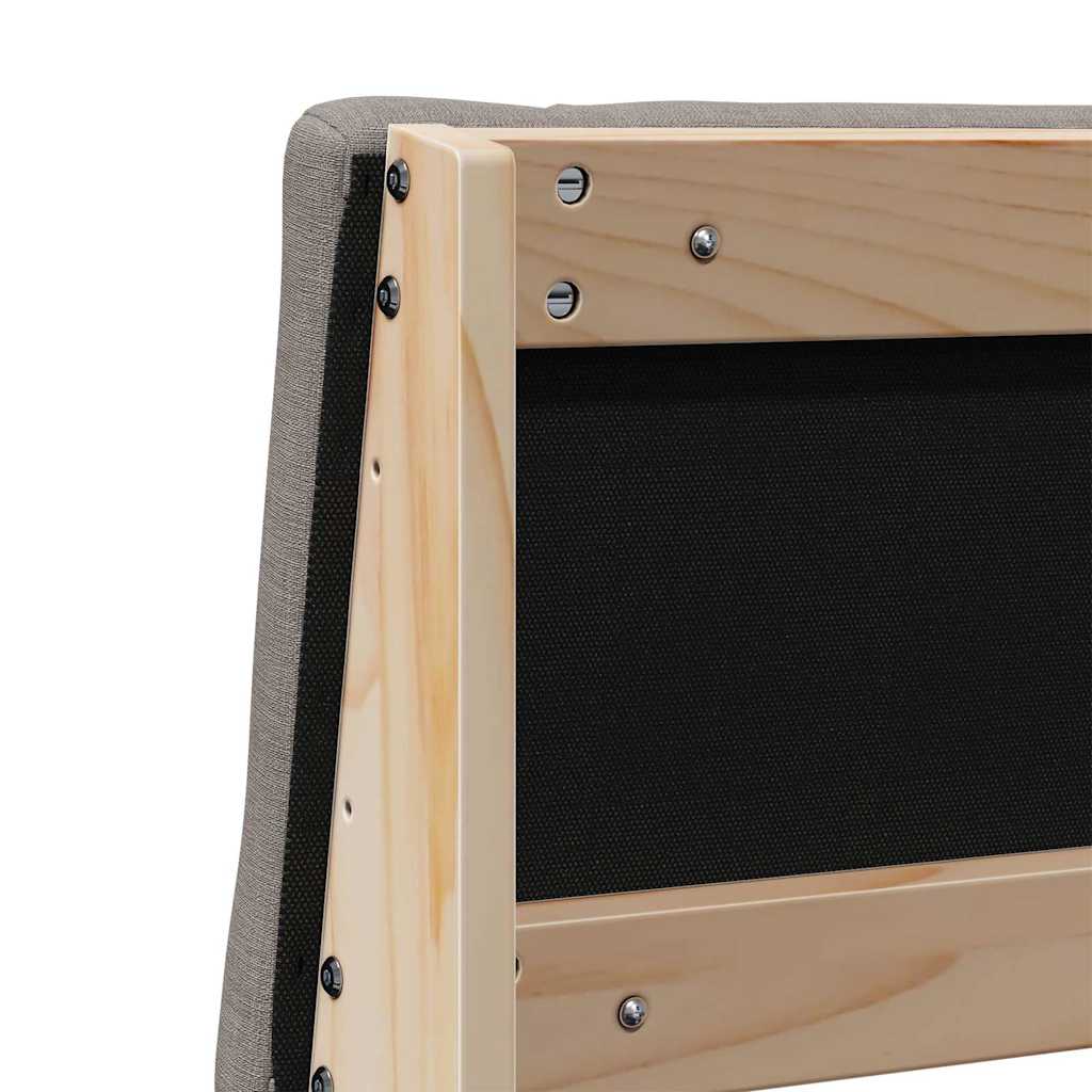 Cabeceira estofada Cinzento-claro 75 cm