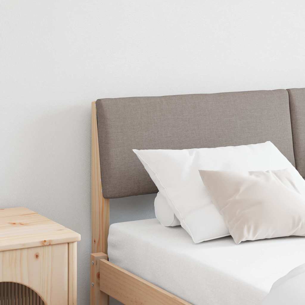 Cabeceira estofada Cinzento-claro 75 cm