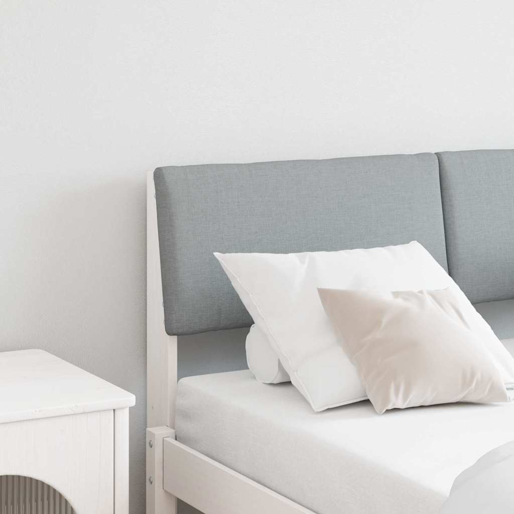 Cabeceira estofada Cinzento-claro 75 cm