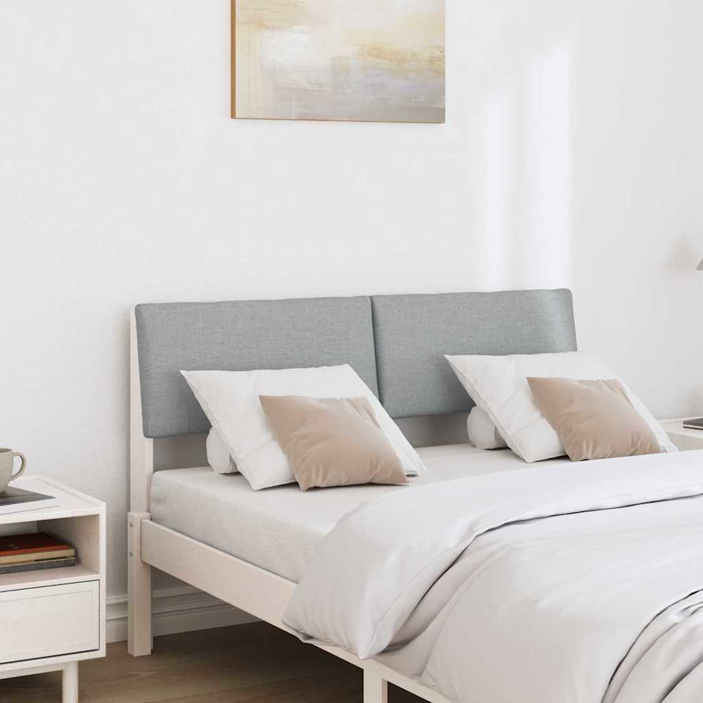 Cabeceira estofada Cinzento-claro 75 cm