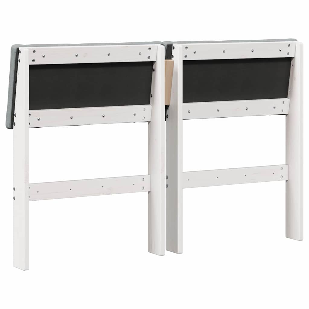 Cabeceira estofada Cinzento-claro 75 cm