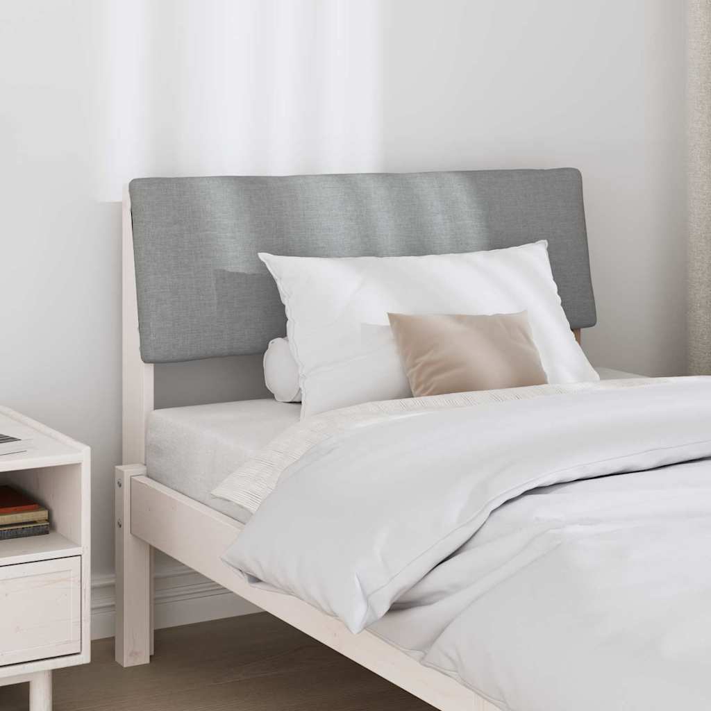 Cabeceira estofada Cinzento-claro 75 cm
