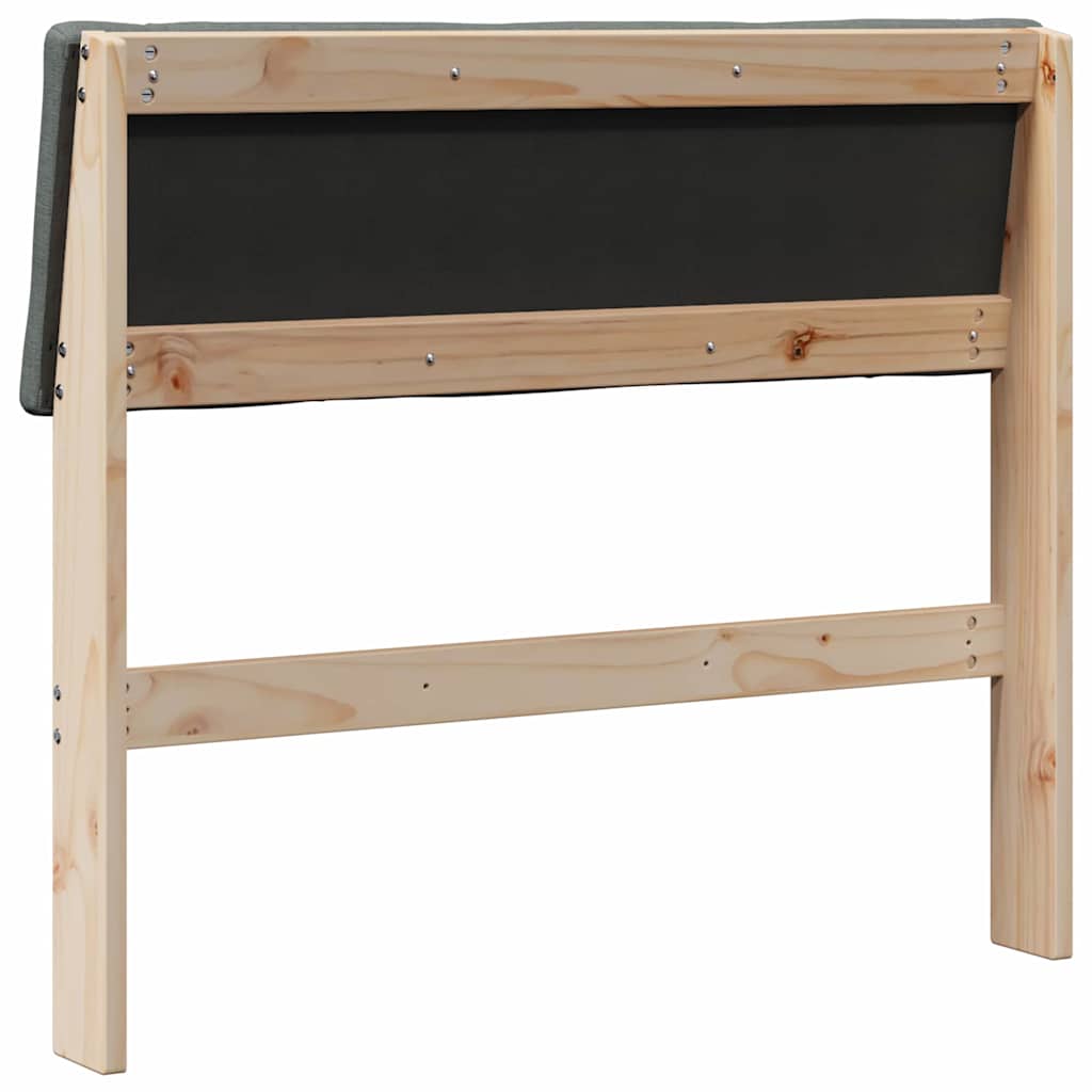 Cabeceira estofada Cinzento-claro 75 cm