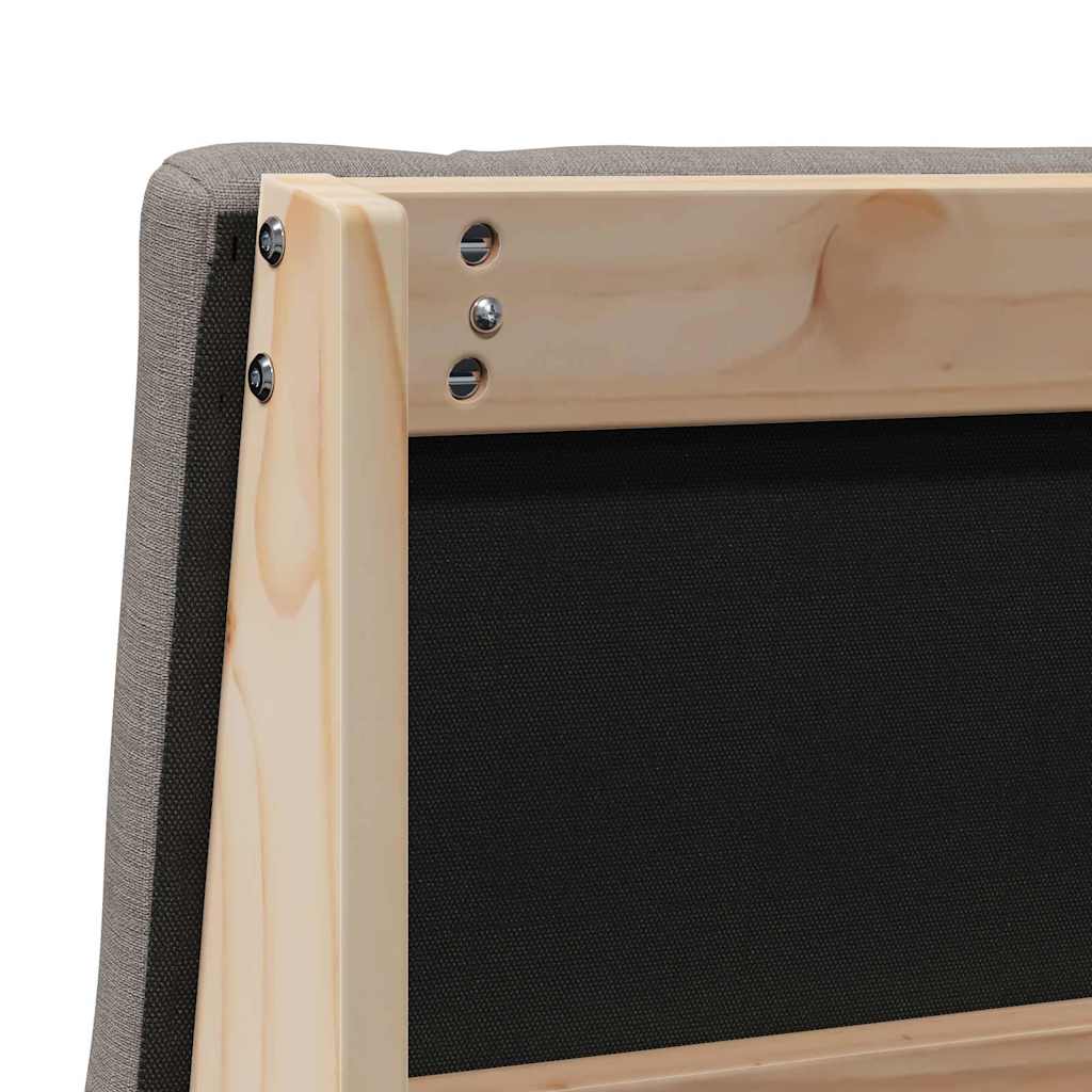 Cabeceira estofada Cinzento-claro 75 cm