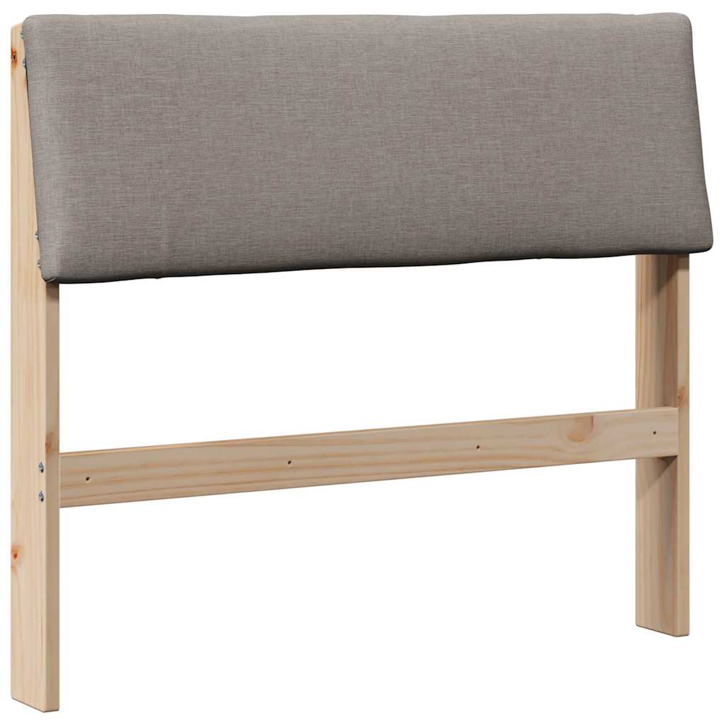 Cabeceira estofada Cinzento-claro 75 cm