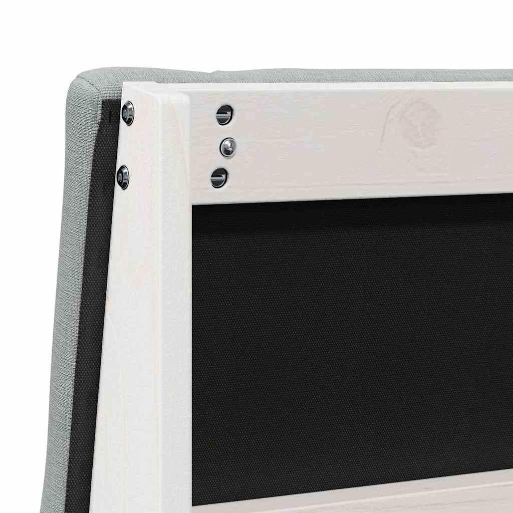 Cabeceira estofada Cinzento-claro 75 cm