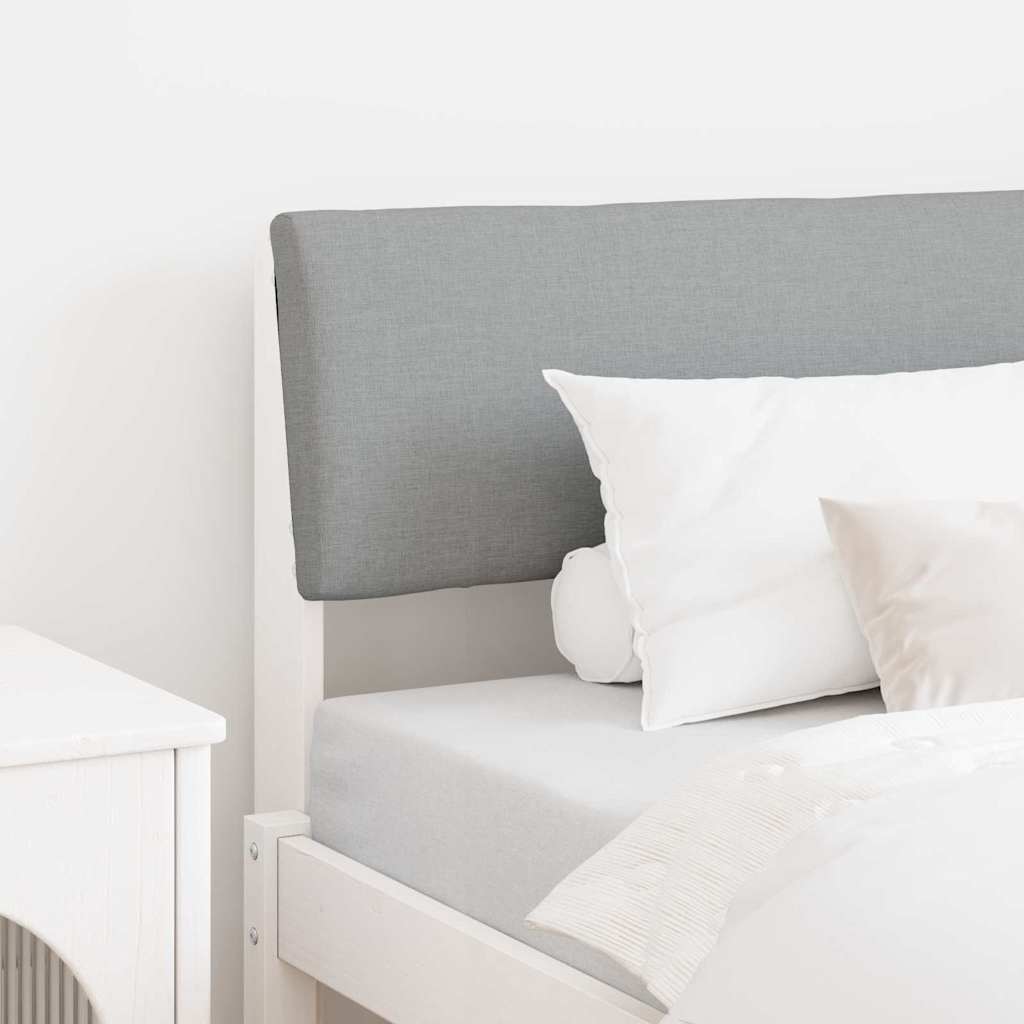 Cabeceira estofada Cinzento-claro 75 cm
