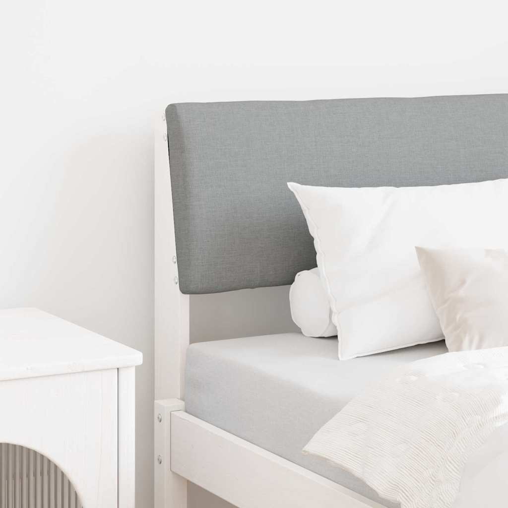 Cabeceira estofada Cinzento-claro 75 cm