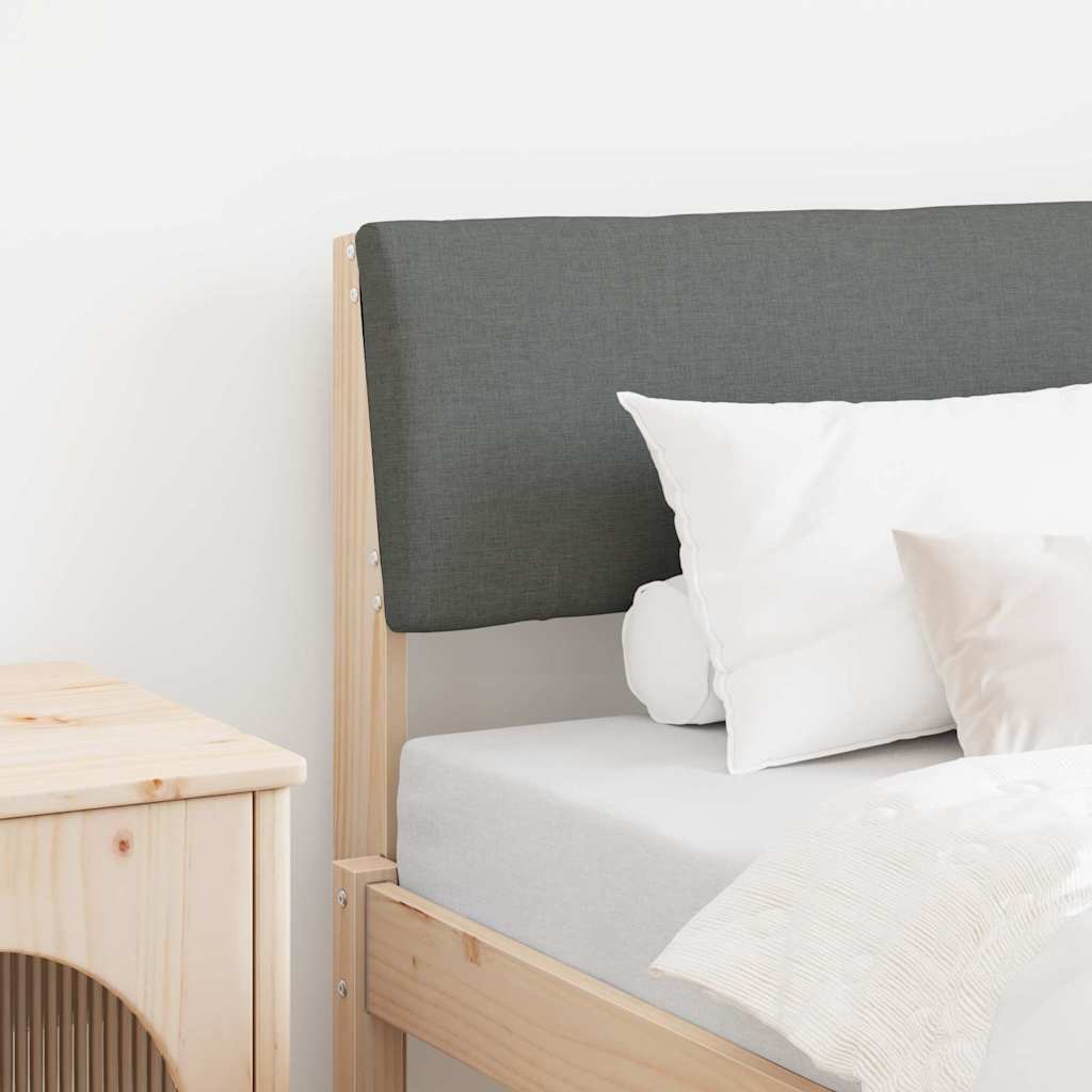 Cabeceira estofada Cinzento-claro 75 cm