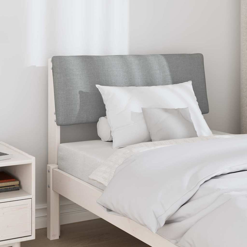 Cabeceira estofada Cinzento-claro 75 cm