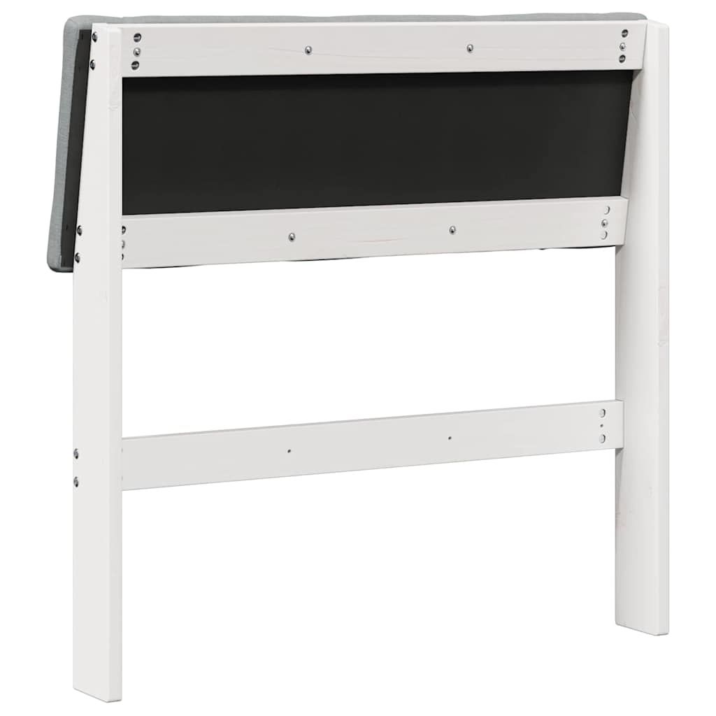 Cabeceira estofada Cinzento-claro 75 cm