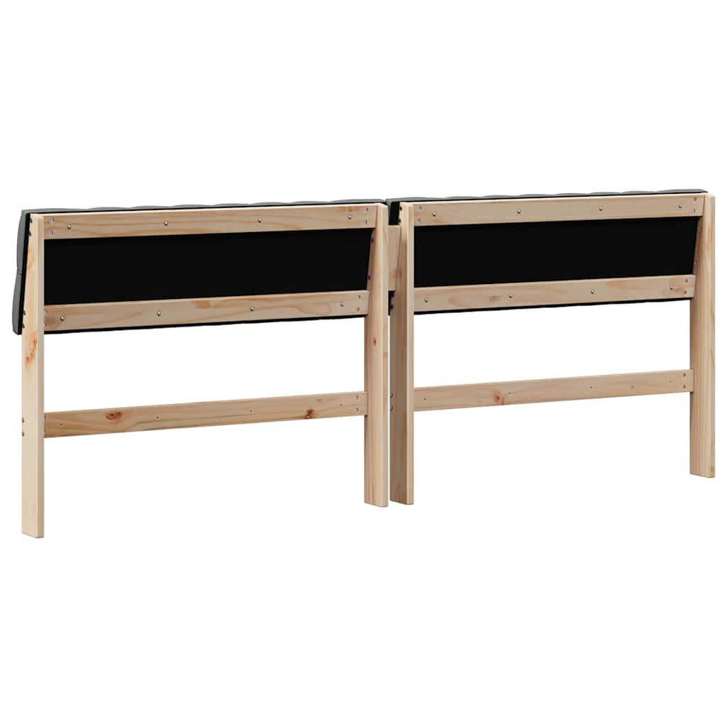 Cabeceira estofada Cinzento-claro 75 cm