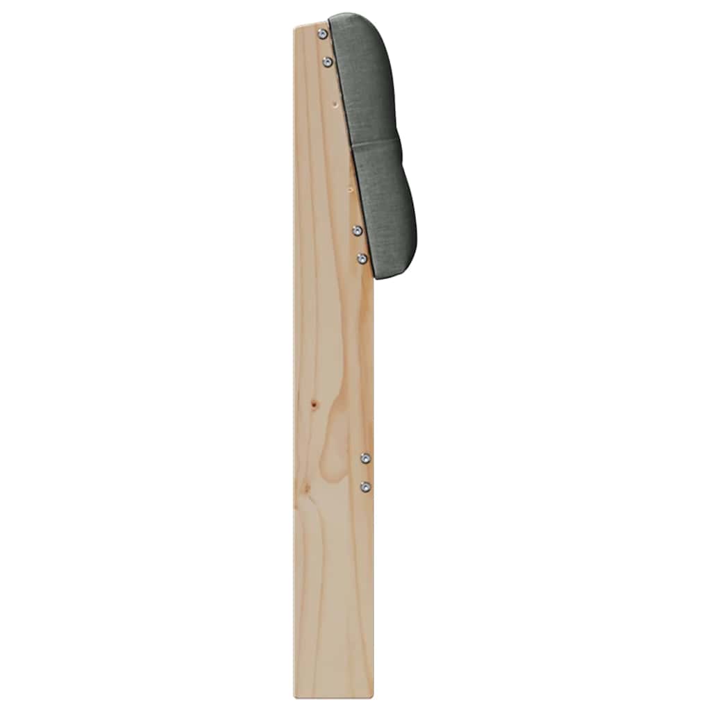 Cabeceira estofada Cinzento-claro 75 cm