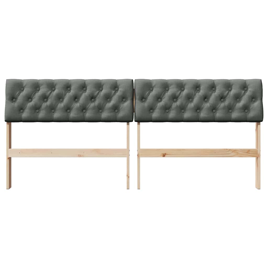 Cabeceira estofada Cinzento-claro 75 cm